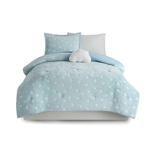 Gracie Mills Euralia Starry Night Glow-in-the-Dark Plush Comforter Set - 1 of 4