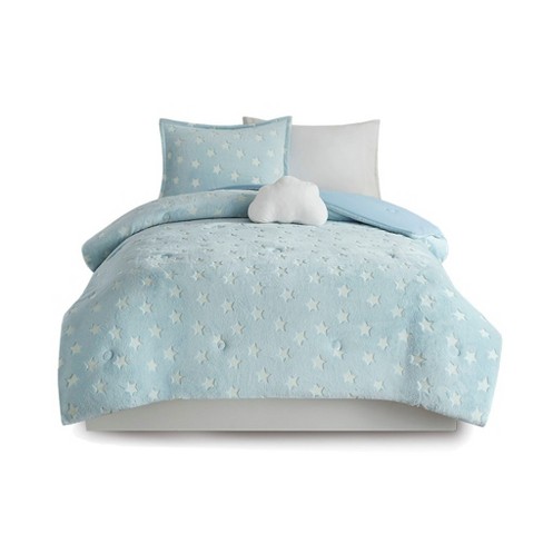 Gracie Mills Euralia Starry Night Glow-in-the-Dark Plush Comforter Set - image 1 of 4