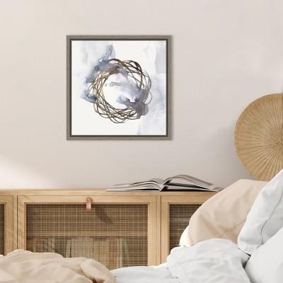 Eva Watts Abstract Concentric Lines Canvas Wall Art, 22.56 x 22.56 in