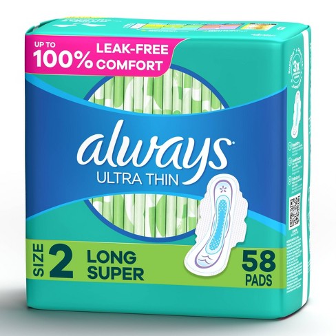 Always Ultra Thin Long Super Pads - Size 2 - image 1 of 4