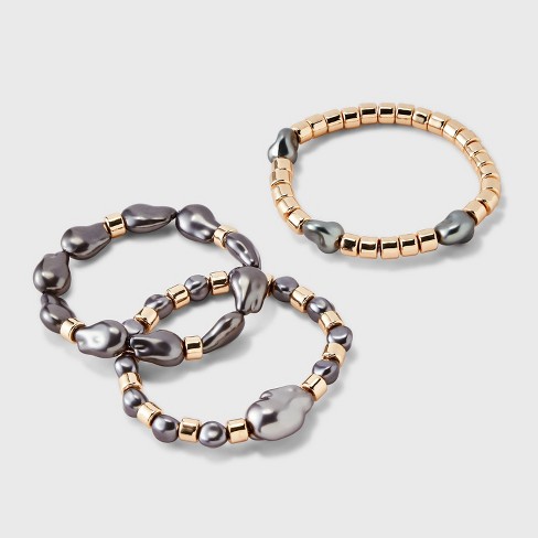 Girls' 2pk Stretch Bracelet Set With Heart Beads - Cat & Jack™ : Target