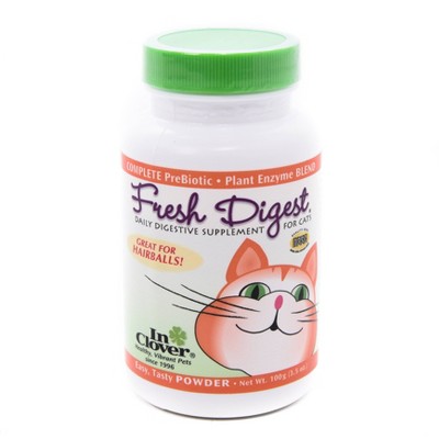 InClover Fresh Digest Daily Digestive Aid Powder for Cats - Natural -  3.5oz