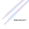 INSPIRE CHIC Three Colors Gradient Flat Shoe Laces for Sneakers 1 Pair - 3 of 4
