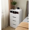 NicBex 3 In 1 Vanity Desk with Lights Small Vanity with Plip Top Mirror, 3 Drawers, Compact Makeup Vanity with Cushioned Tool for Bedroom - 4 of 4