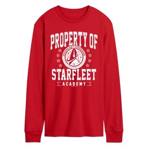 Men's - Star Trek - Property of Starfleet Long Sleeve Graphic T-Shirt - 1 of 3