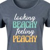 Women's - Instant Message - Looking Beachy Feeling Peachy Graphic T-shirt Dress - 2 of 4