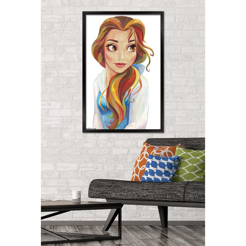 Trends International Disney Beauty And The Beast - Belle - Stylized Framed Wall Poster Prints, 2 of 7