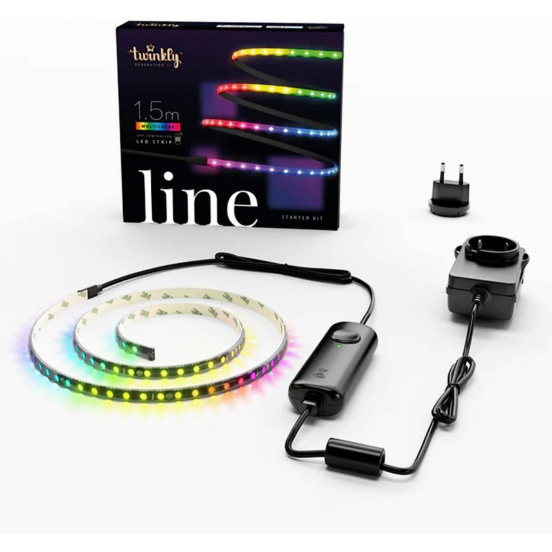 Twinkly Line  Starter Kit App-Controlled Adhesive + Magnetic LED Light Strip with RGB (16 Million Colors) LEDs. Extendable. 5 feet, 3 of 11