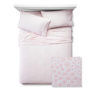 Fetching Florals Sheet Set - Pillowfort , Size: TWIN, Daydream Pink