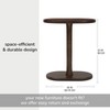 MH London Crawford 22" C Shape Solid Wood End Table - 4 of 4