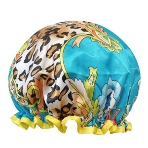 Wrapables Reusable Women's Waterproof Shower Caps for Long Hair - 1 of 4