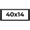 PosterPalooza | Panoramic Flat Black Picture Frame - UV Acrylic, Foam Board Backing, Hanging Hardware - 2 of 4