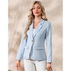 Coolmee Women's Blazer Business Casual Lightweight Suit Long Sleeve Slim Fit Work Office Jacket with Pockets - 4 of 4
