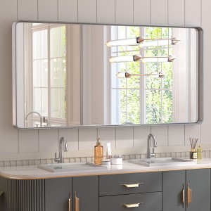 Keonjinn Framed Wall Mirror, Modern Rectangular Bathroom Vanity Mirror, Wall Mounted - 1 of 4