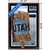 Trends International NHL Utah Hockey Club - Logo 24 Framed Wall Poster Prints - 3 of 4