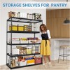 48x18 Inch Garage Shelving, Heavy Duty Wire Shelf 2500 Lbs Capacity, 5 Tier Adjustable Metal Shelves, Industrial Utility Shelf Rack for Garagese - 4 of 4