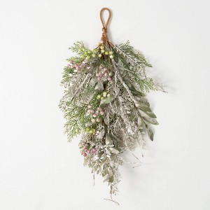 26"H Sullivans Pine And Berry Swag, Multicolored - 1 of 3
