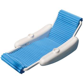 Swimline 52" Eva Sunchaser Swimming Pool Floating 1-Person Lounge Chair - Blue/White