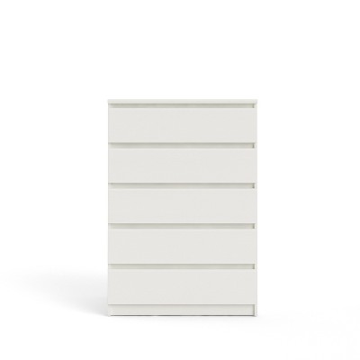 HomeStock Scottsdale 5 Drawer Chest,White