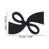 Unique Bargains Women's Ribbon Shape Hair Pad Bangs Patch Black 1 Pc - image 4 of 4