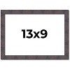 PosterPalooza | Photo Size Slim Profile Brown Frame - UV Acrylic, Foam Board Backing, Hanging Hardware - 2 of 4