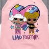 Girls' - LOL Surprise! - Dolls Lead Together Shirt Tail Raglan Graphic T-shirt - 2 of 4