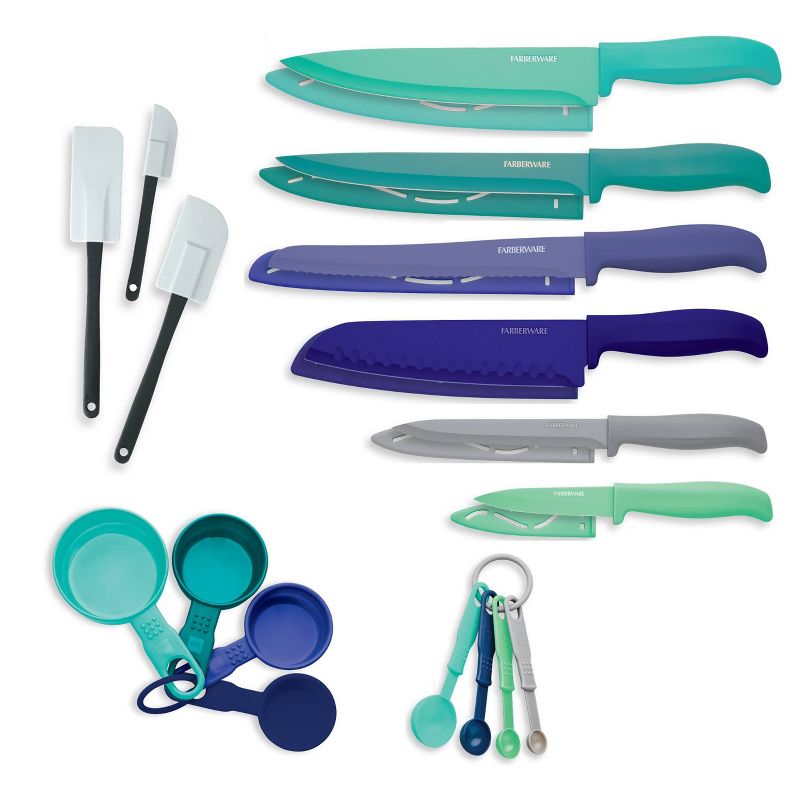 Farberware 23pc Resin Set with Gadgets - Blue, 3 of 6