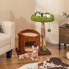 Tangkula Multifunctional Cat Tree w/ Sisal Covered Scratching Posts Top Perch Modern - 2 of 4