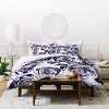 Holly Sharpe Inky Roses Duvet Cover Set Purple - Deny Designs - 2 of 4