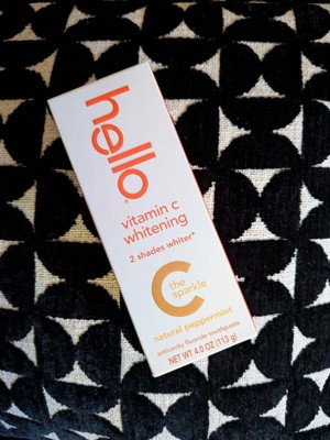 hello Vitamin C Teeth Whitening Toothpaste with Fluoride - Natural ...