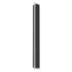 YANSUN 24 in. 1-Light Black Modern Integrated LED Outdoor Wall Light, Waterproof Porch Lantern Sconce for Garden or Patio - 1 of 1