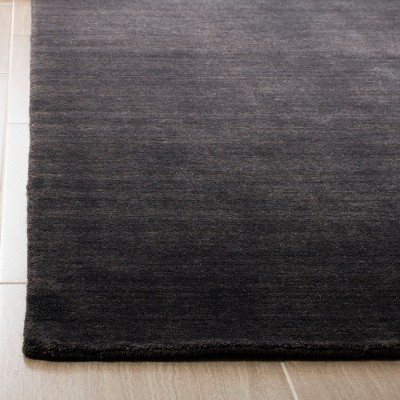 Handmade Black Wool 3' x 5' Tufted Area Rug
