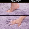 Attop 2 Piece Bath Rug Set, 20 x 32, Lavender Bath Mats for Bathroom and Shower, Machine Wash/Dry - 2 of 4