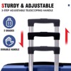 Kumasinova 24"Hardshell Luggage,Durable ABS Carry-On Suitcase with TSA Lock,Airline-Approved Double Spinner Travel Luggage,Lightweight - 4 of 4