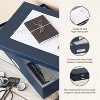 Bigso Sverker Fiberboard Legal and Art Storage Box | Scrapbook Storage Box for Loose Papers | Document Boxes with Lid | 17.1’’x12.2’’x3.3’’ - 2 of 4