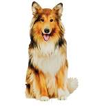 Collections Etc Realistic Collie Outdoor Garden Stake