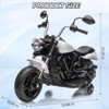 Kids Motorcycle, 3-Wheel Ride on Motorcycle w/Detachable Training Wheels, Reverse, Headlight, Horn, Music, 12V Electric Battery Powered Ride on Toy - 4 of 4