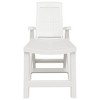 vidaXL Sun Lounger White Plastic - 3 of 4