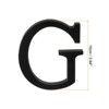 Unique Bargains Home Decoration Self-Adhesive 3D Acrylic Alphabet Mirror Wall Stickers Black - 2 of 3