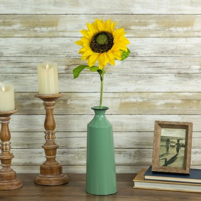 25" Yellow and Orange Artificial Sunflower Spray