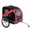VisioGear Dog Bike Stroller, Pet Cart Bicycle with 3 Entrances, Wheels and Mesh Screen, Red & Black, 51.25"*28.75"*35.5" - 2 of 4