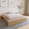 Nexera Full James Platform Bed Natural Blonde Oak: Engineered Wood, Minimalist Frame, No Box Spring Needed - 2 of 4