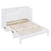 NicBex Full Size Murphy Bed 56.7" Wooden Frame Murphy Bed Cabinet Morden Hideaway Wall Bed with Top Shelf for Apartment - 4 of 4