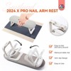 Saviland Pro Salon Arm Support: Foldable Leather Cushion w/ Non-Slip Base - Ergonomic Nail Tech Bench System. - 3 of 4