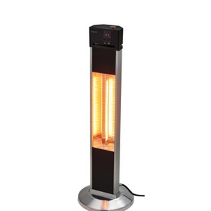 1500W Portable Electric Outdoor Patio Heater with 2 Heat Levels, Instant Heating, Tip-Over Protection for Party, Backyard, Garden - 1 of 4