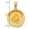 Black Bow Jewelry 14k Yellow Gold Hollow San Antonio Medal Pendant, 19mm (3/4 Inch) - 4 of 4