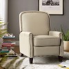 Deborah Modern Wooden Upholstery Modern Genuine Leather Recliner with Nailhead Trim for Living Room and Bedroom| ART OF LIVING DESIGNS - 2 of 4