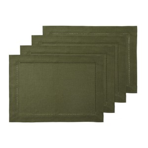 Solino Home Linen Classic Hemstitch Placemats - 1 of 4