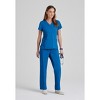 Grey's Anatomy by Barco Classic Women's Riley 3-Pocket Mock Wrap V-Neck Srub Top - 2 of 4