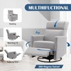 PAGED Modern Upholstered Rocker Accent Chair Swivel Recliner Chair with Tall Back for Living Room, Reading Room - 4 of 4